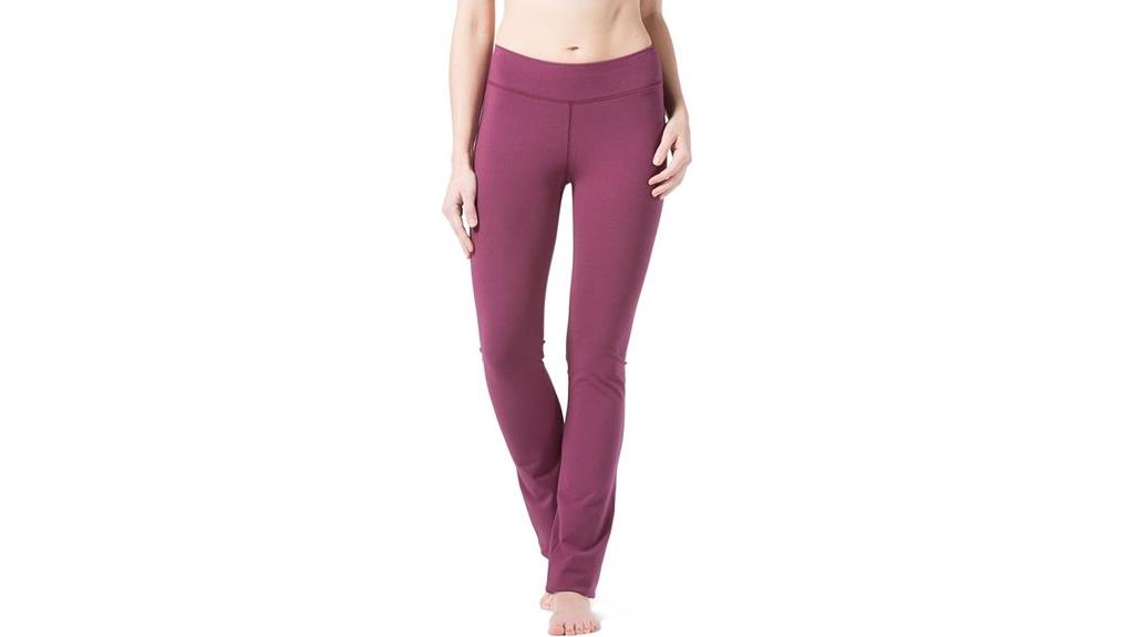eco friendly straight yoga pants