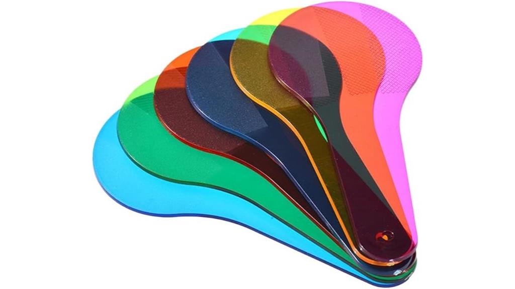 educational science color paddles