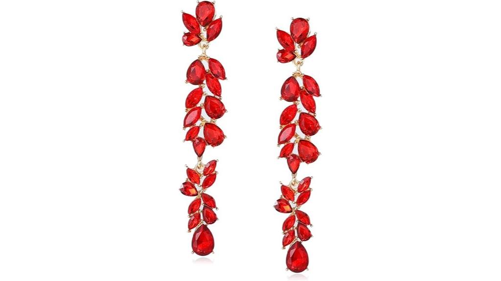 elegant bridal rhinestone earrings