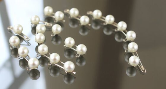 elegant pearl hair clips
