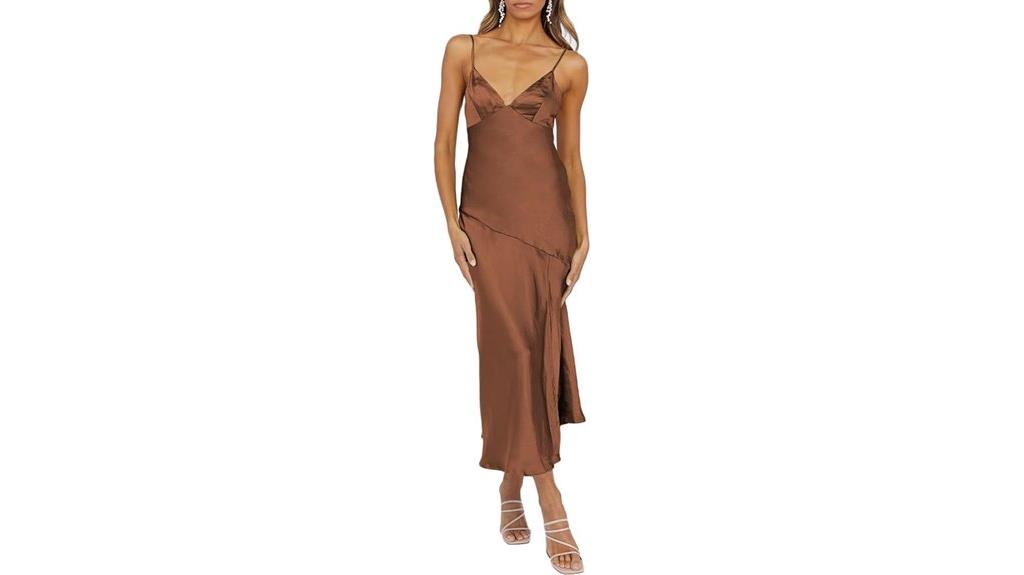 elegant summer satin dress