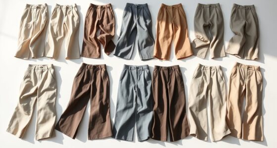 elegant wide leg trousers