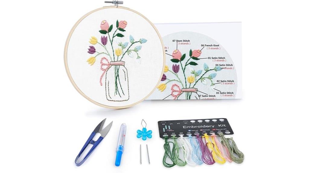 embroidery kit with video