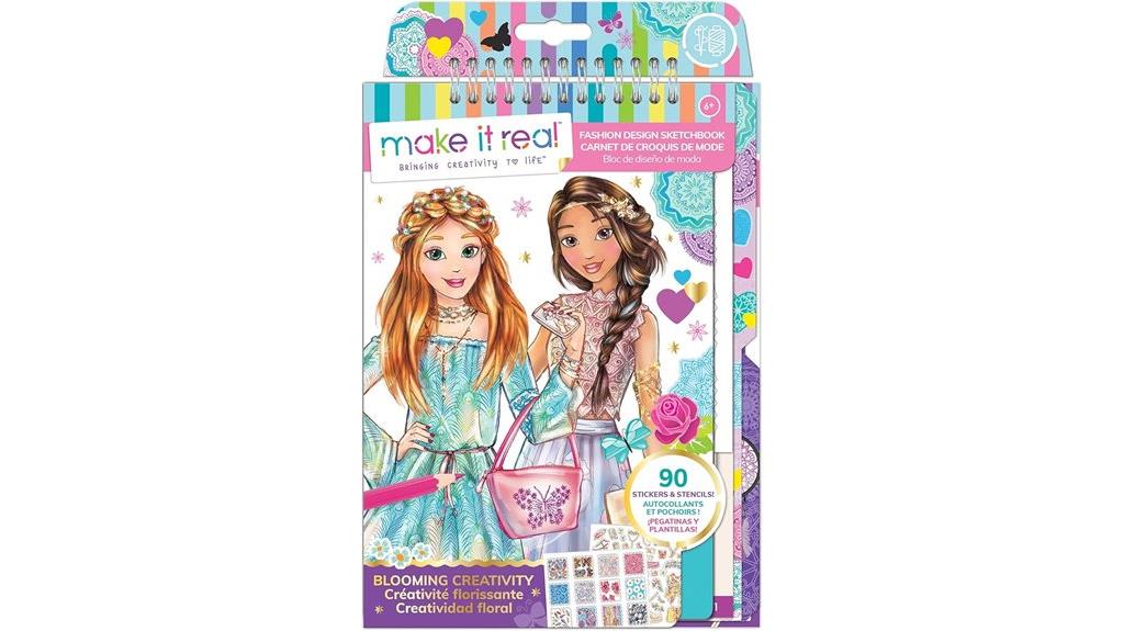 fashion sketchbook for girls