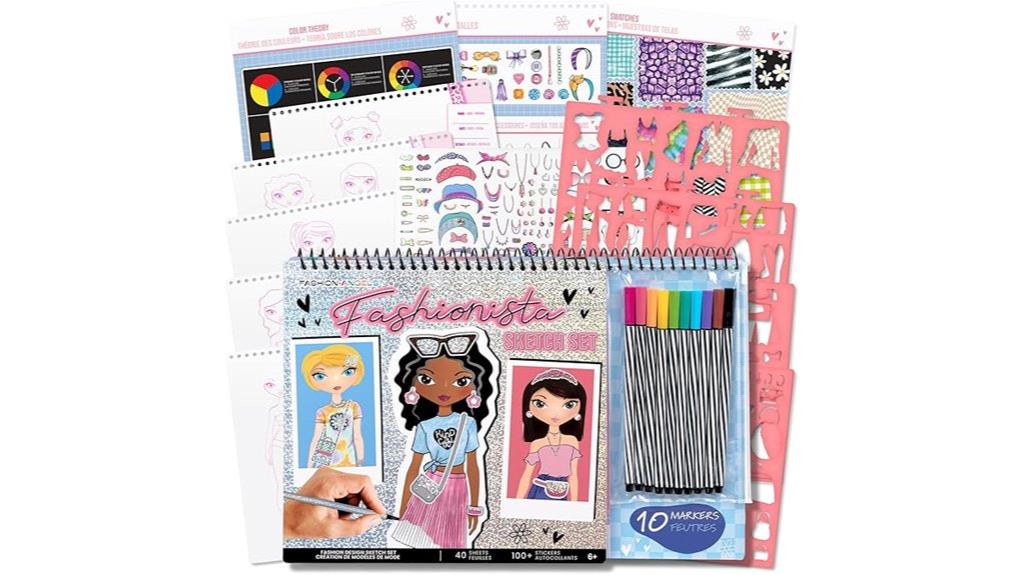 fashion sketching art set