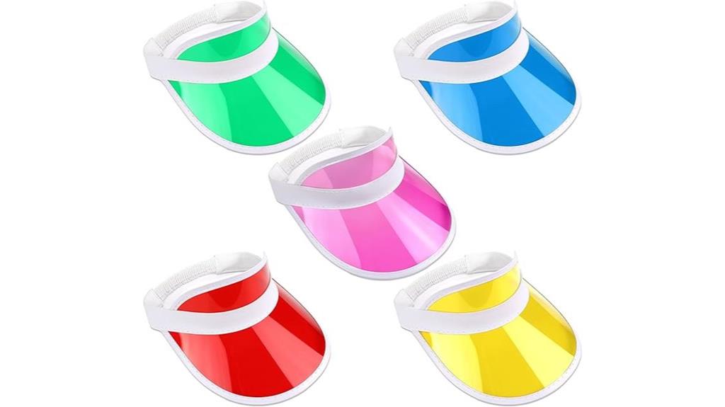 five premium sun visors