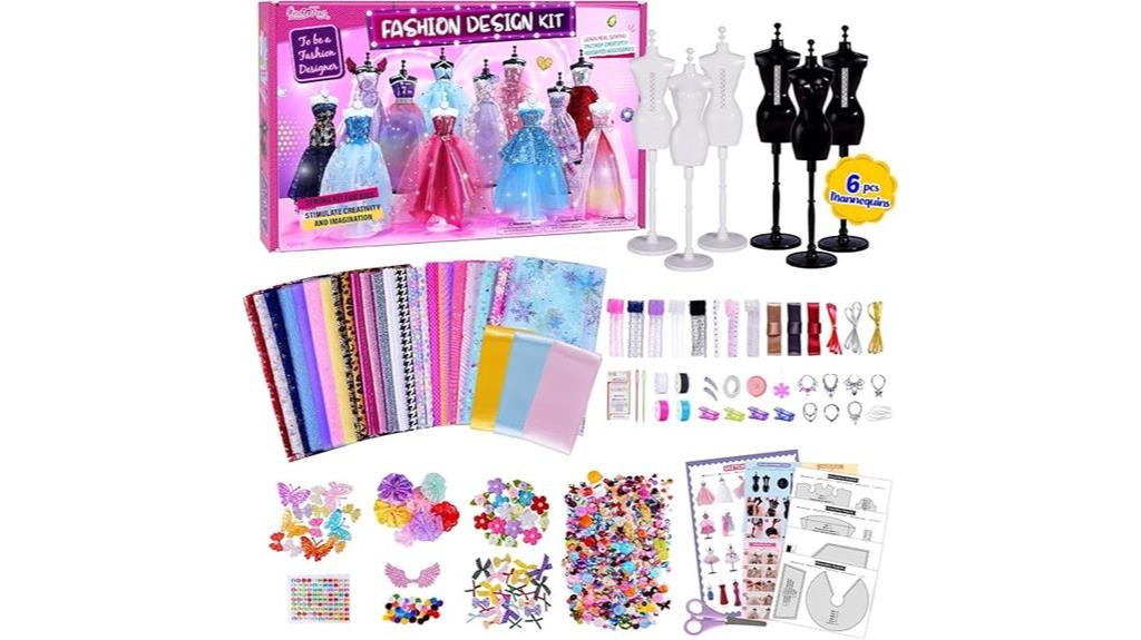 girls fashion design kit