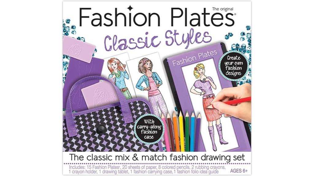 girls fashion drawing kit