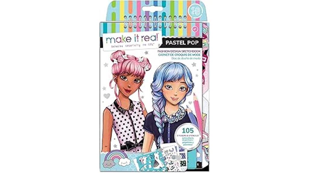 girls fashion sketchbook