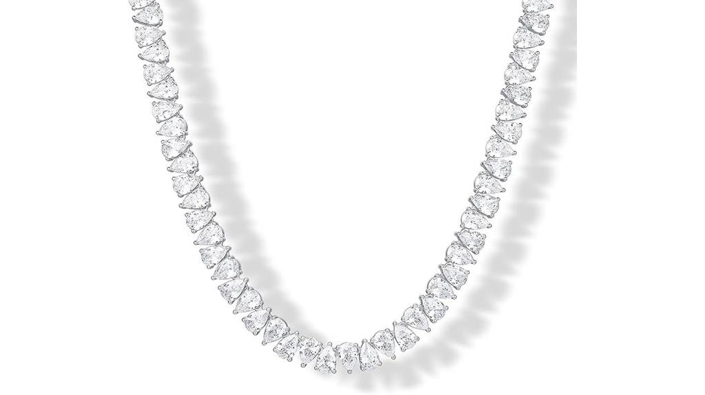 gold plated pear necklace