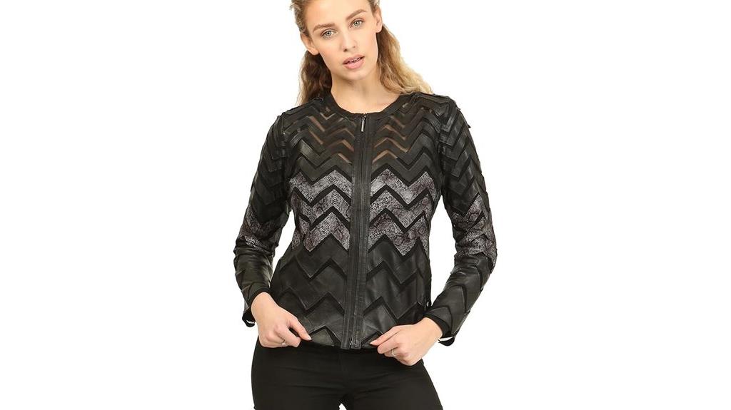 handcrafted leather patchwork jacket