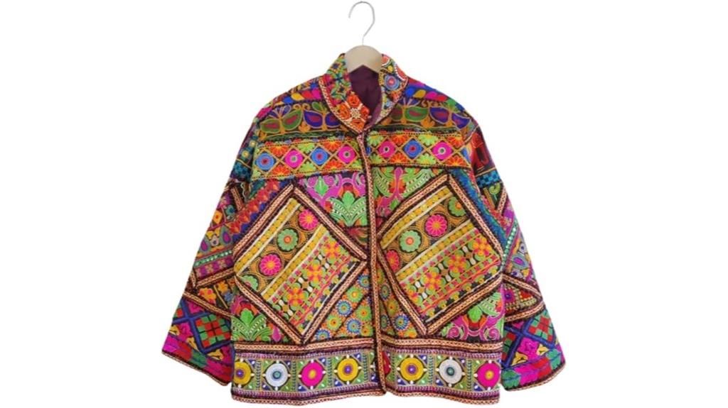handmade embroidered patchwork jacket