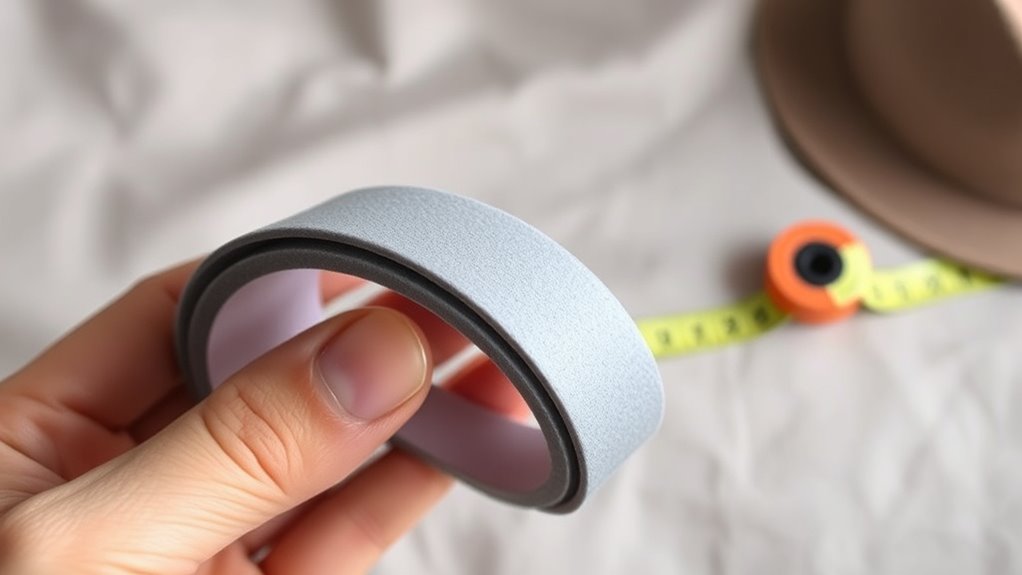 hat sizing foam tape considerations