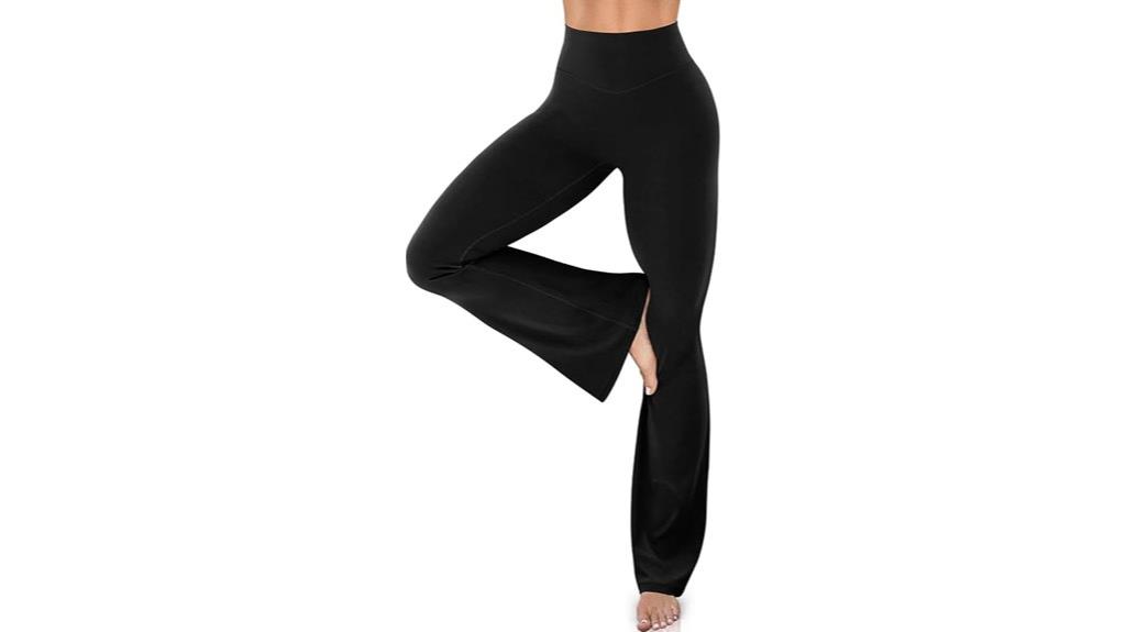 high waist flare yoga pants