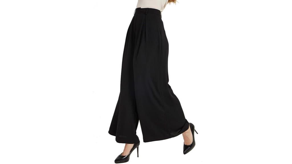 high waist wide leg palazzo