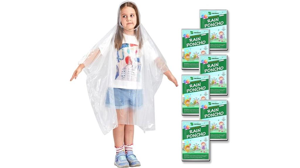 kids and adults rain ponchos