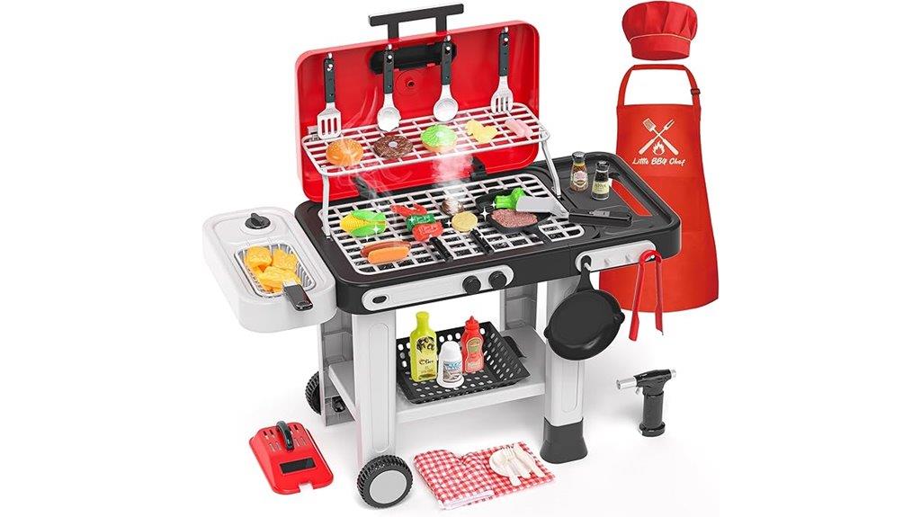 kids grill playset with features