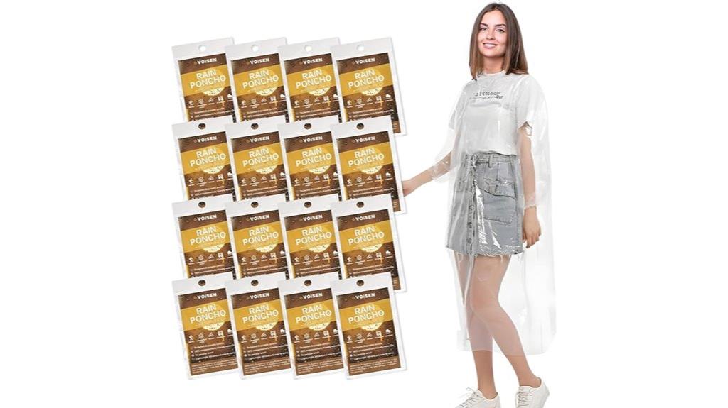 large family rain poncho pack