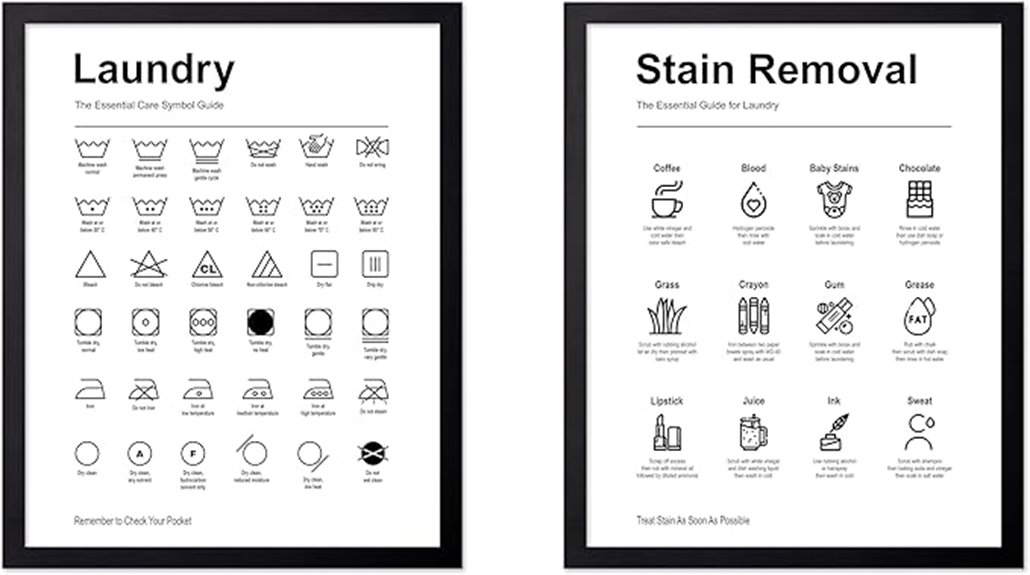 laundry stain removal poster