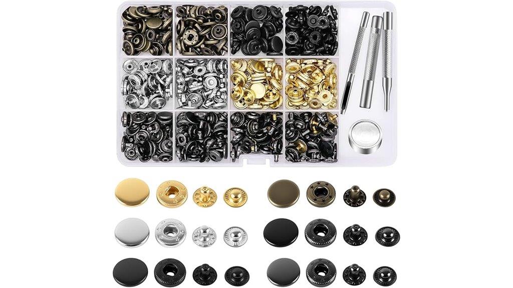 leather snap fastener kit