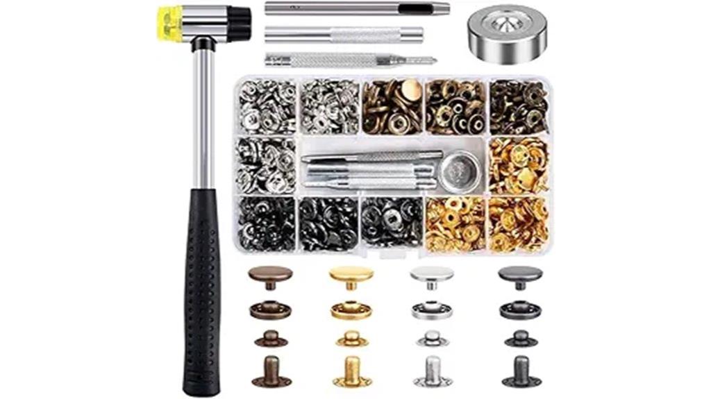 leather snap fastener kit