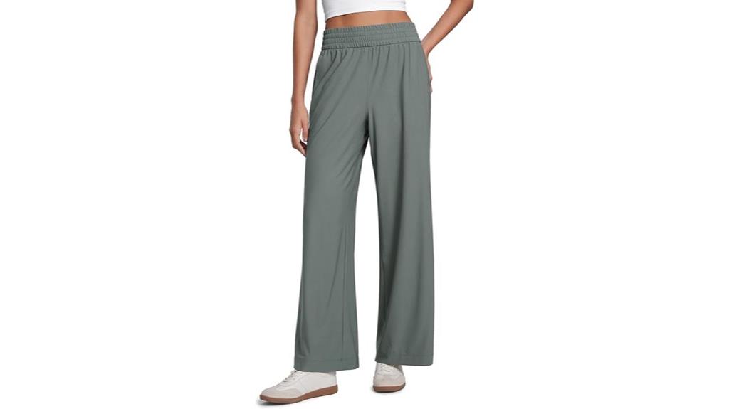 lightweight wide leg pants
