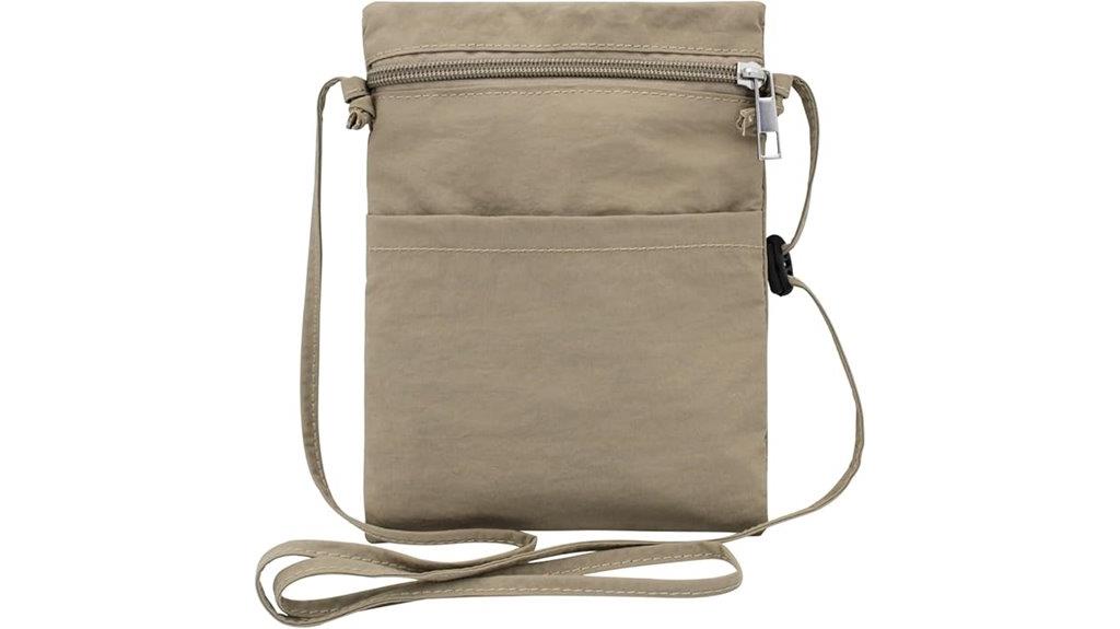 lightweight zipped phone purse