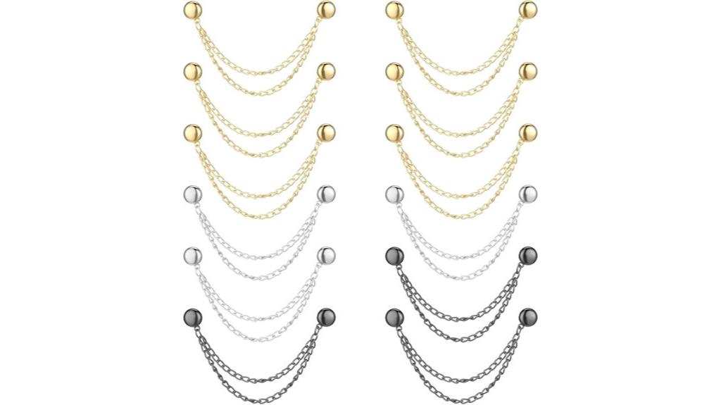 magnetic clothing pin set