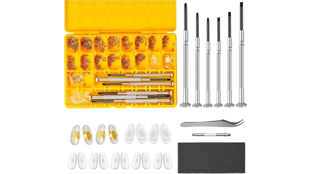 magnetic eyeglass repair set