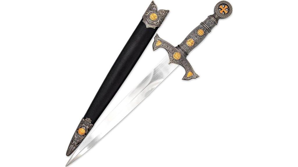 medieval steel dagger replica