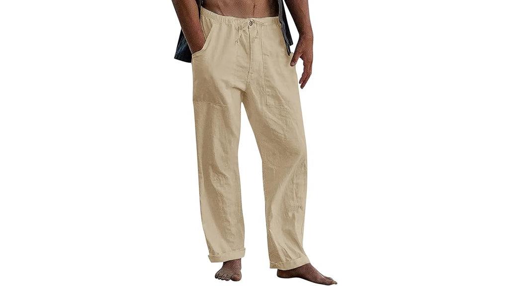 men s cotton linen pants