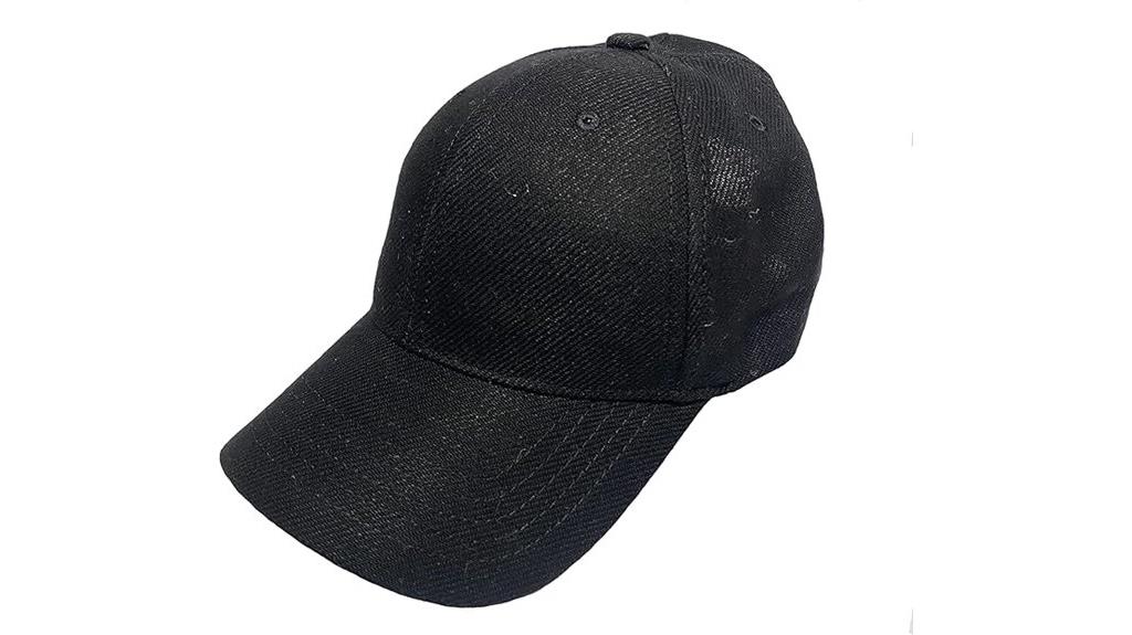 men s hemp black cap