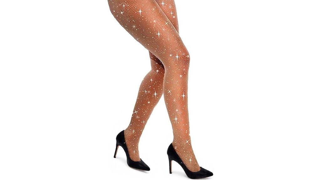molly rhinestone fishnet stockings