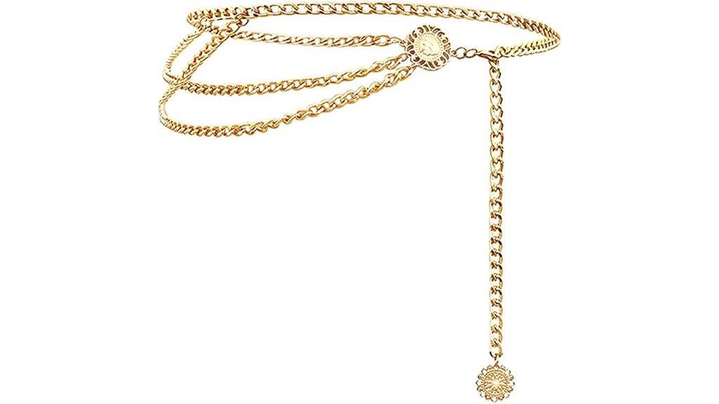 multilayer metal waist belt