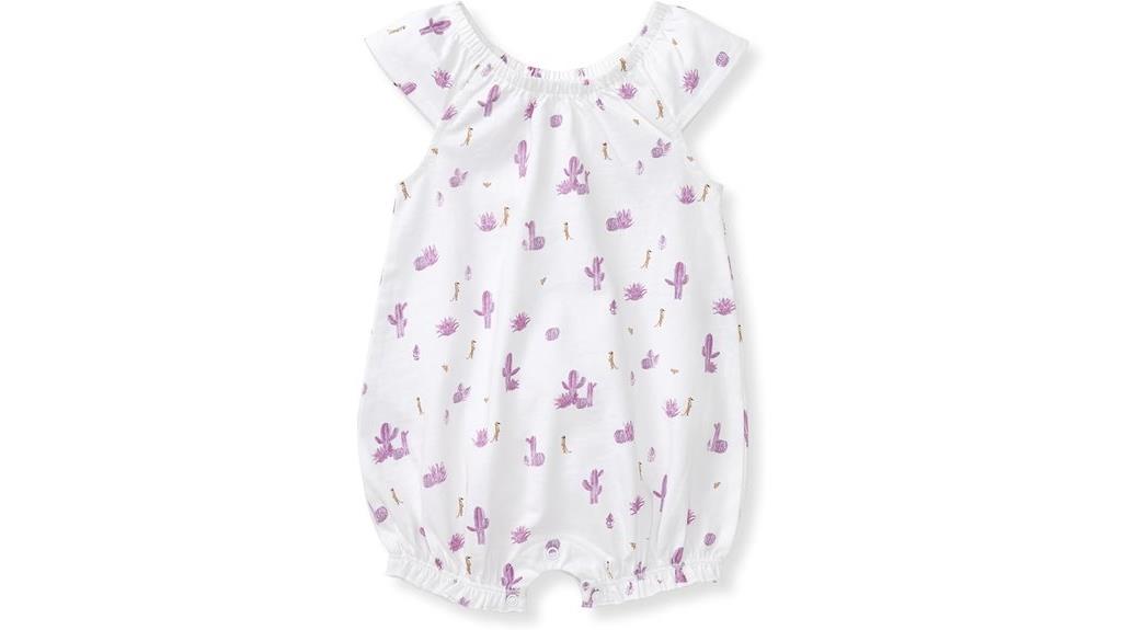 organic cotton baby romper