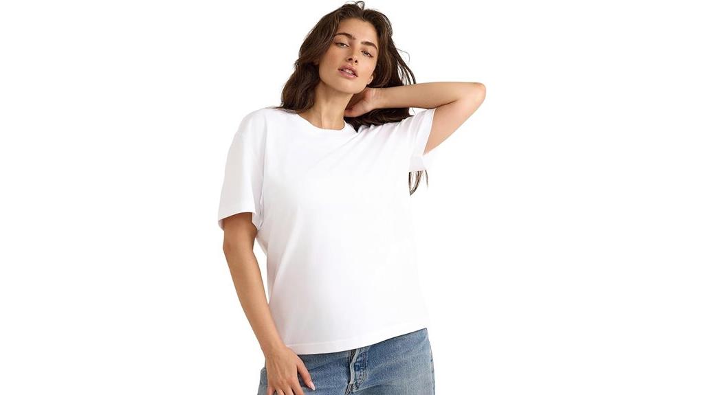 organic cotton boxy tee