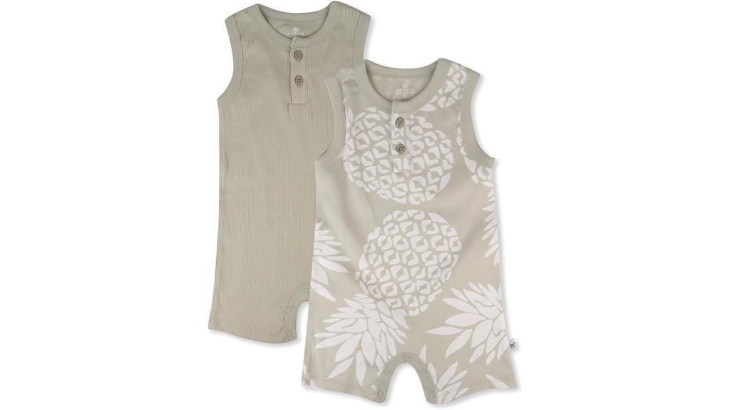 organic cotton infant romper