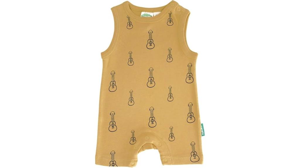 organic signature print rompers