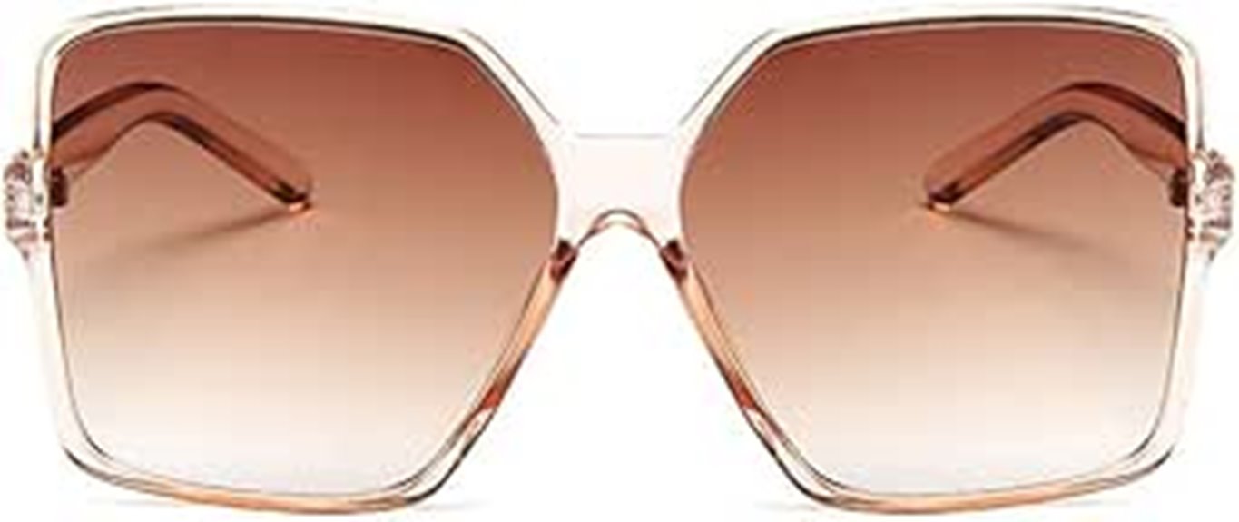 oversized square sunglasses
