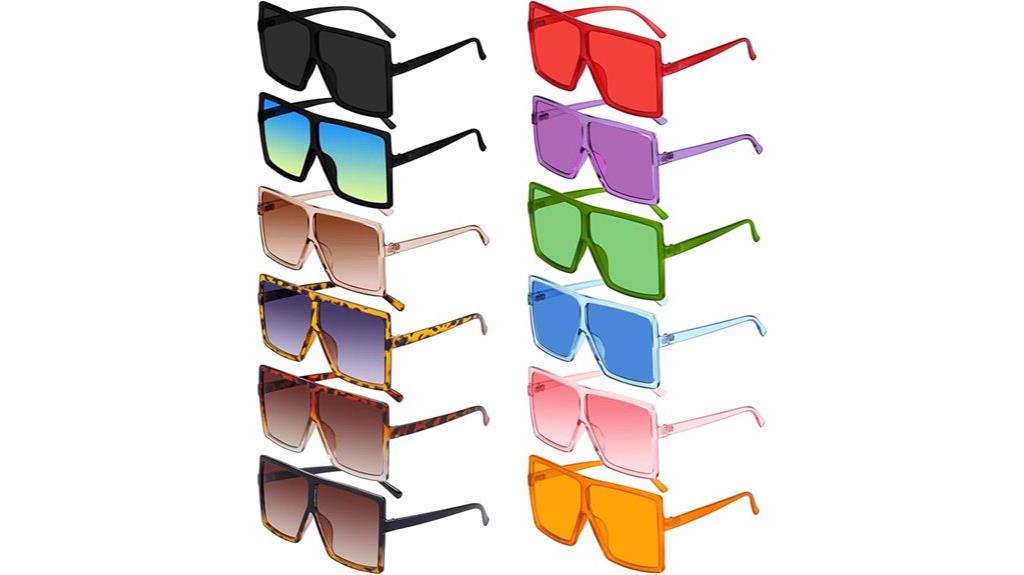 oversized square unisex sunglasses