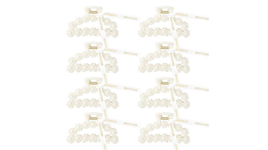 pearl claw hair clips