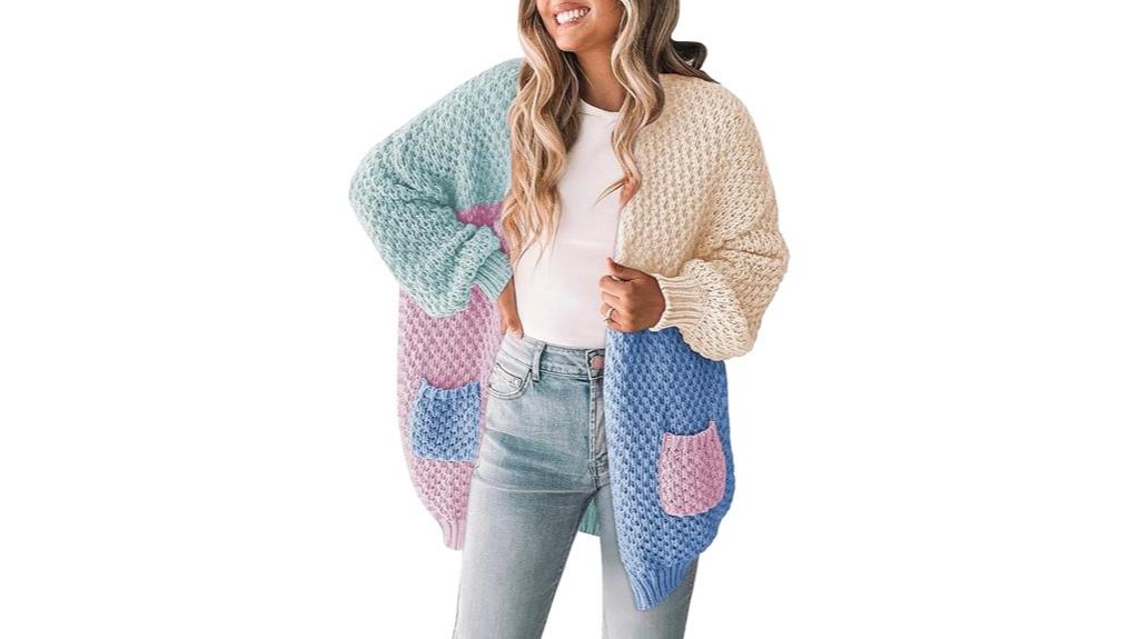 pink oversized sweater cardigan