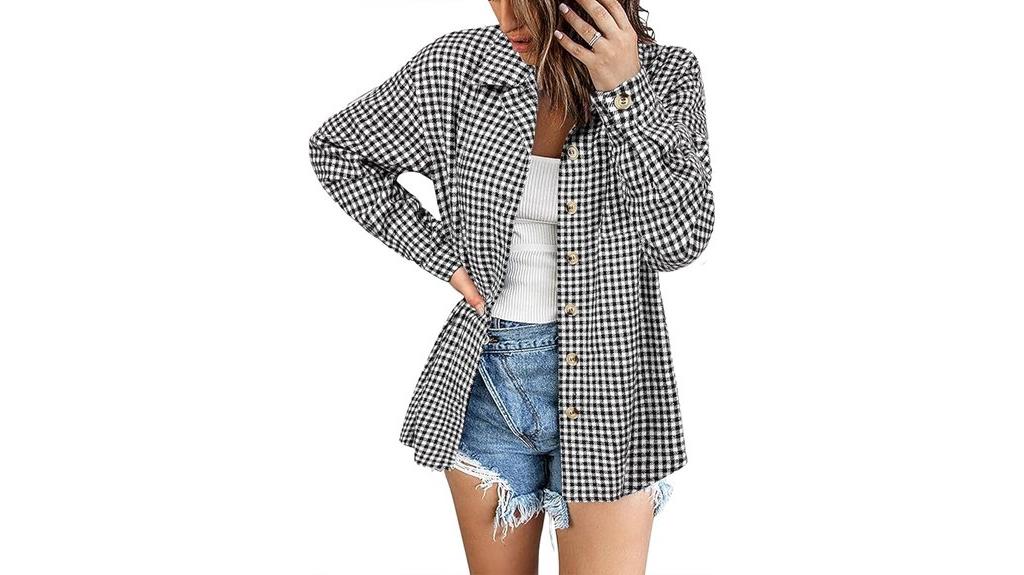 plaid flannel shacket jacket