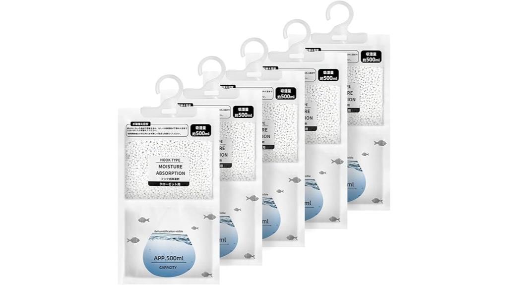 portable moisture absorption packs