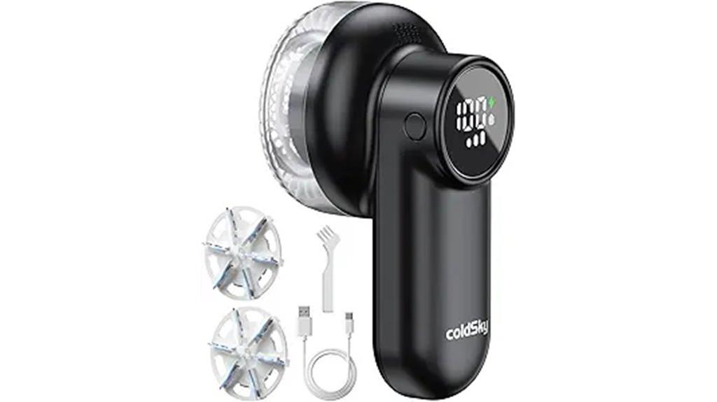 rechargeable fabric shaver digital