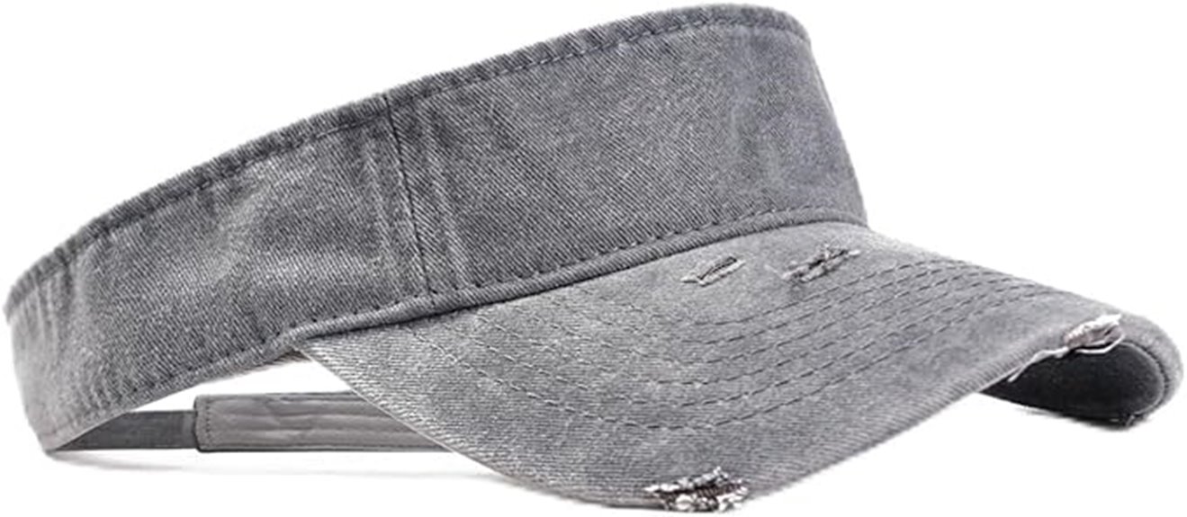 retro ripped sun visor