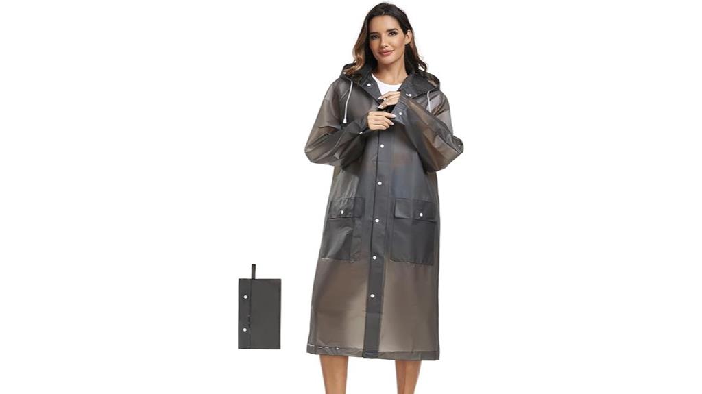 reusable adult rain poncho