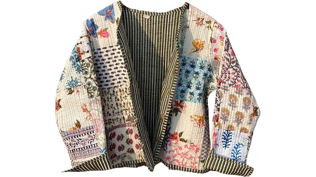 reversible indian cotton jacket