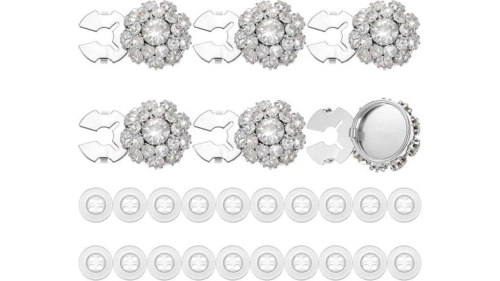 rhinestone button jewelry covers
