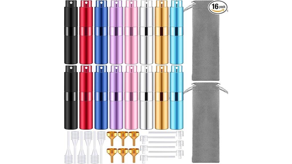 set of 16 refillable atomizers